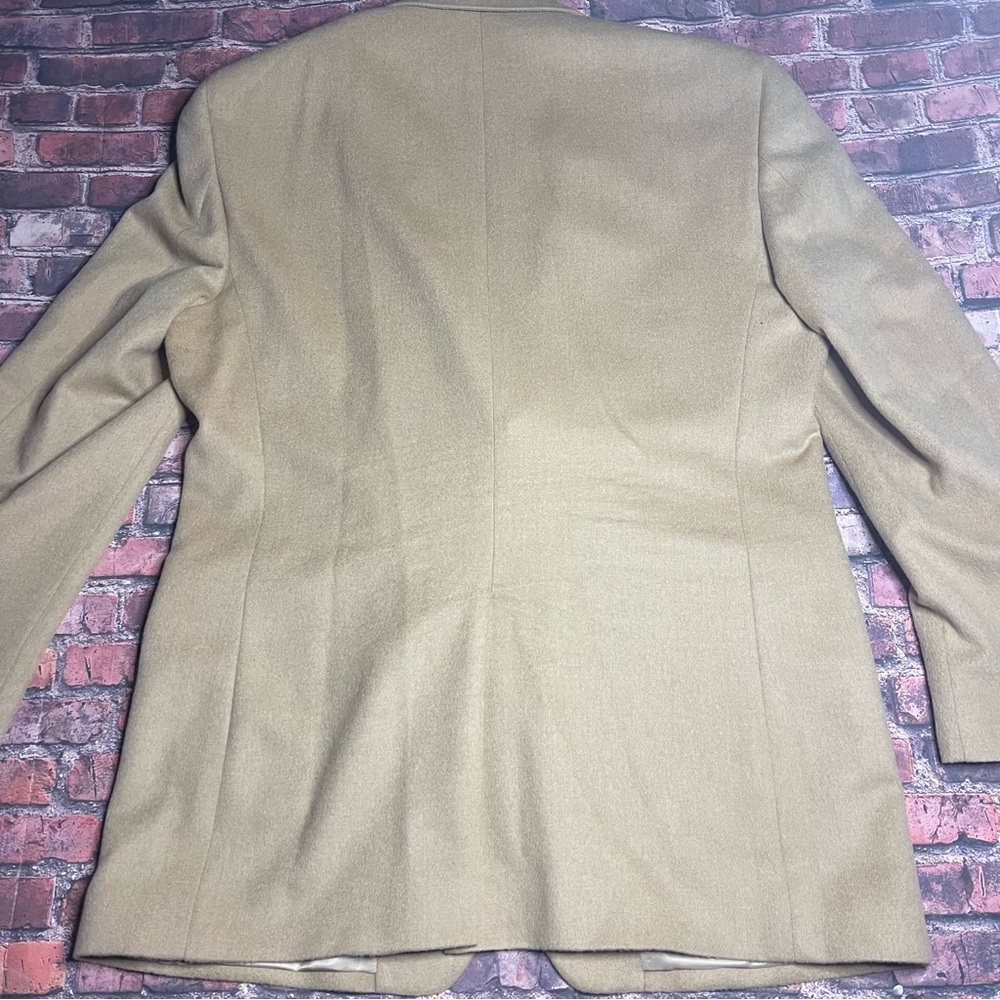 Jos A Bank 100% Camel Hair Blazer Jacket Sport Coat Men's 46XL Beige Tan - Picture 7 of 12